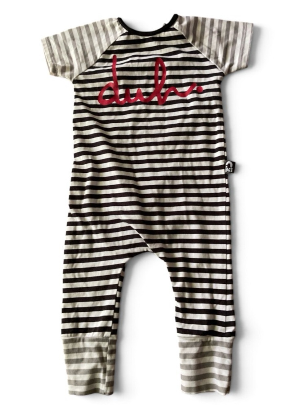 Rags to Raches romper! Black/white stripe DUH!